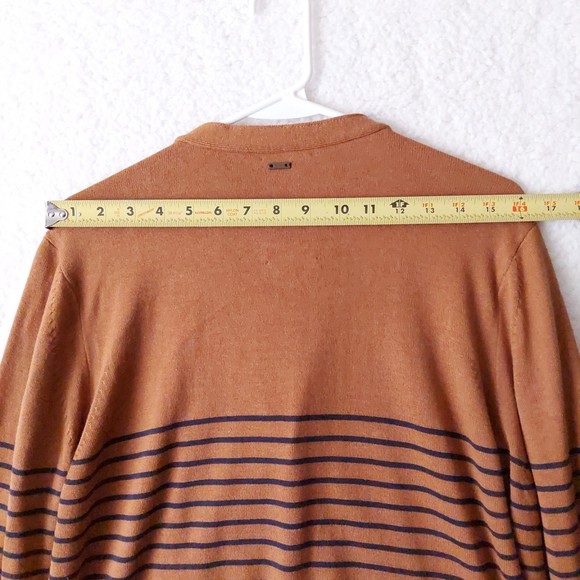 G-Star Raw Correctline Hari Brown and Blue Striped Cardigan NWT Men's Sz L - Picture 14 of 16